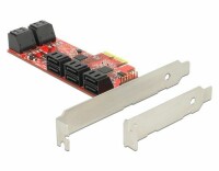 DeLock SATA-Controller PCI-Ex2- 10x SATA3 intern, RAID: Nein