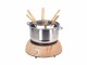 Nouvel Fleischfondue-Set Wood Inox 9 Teile, Braun/Silber, Anzahl