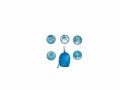 Beckmann Badges Kletties mit Tasche, Blau, Farbe: Blau, Sportart