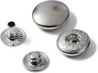 Prym Druckknöpfe Anorak Silber, 15 mm, Detailfarbe: Silber