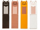 Kikkerland Lesezeichen Katzen 4 Magnete, Grundfarbe: Mehrfarbig