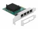 Bild 2 DeLock Netzwerkkarte 4x 1Gbps, RTL8111 PCI-Express x1