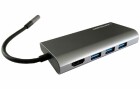 LC POWER LC-Power USB-Hub LC-HUB-C-MULTI-5, Stromversorgung: Per