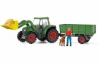 Schleich Spielfigurenset Farm World Traktor mit Anhänger