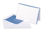 ELCO Doppelkarte mit Couvert Prestige C6/A6 Blau, 10 Stück