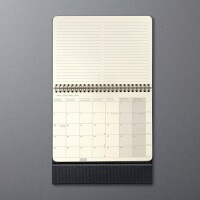 CONCEPTUM Tischkalender 2025 C2581 1W/2S schwarz 21.3x22cm, Kein