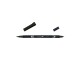 Tombow Dual-Brush Pen Schwarz, Strichstärke: 0.8 mm, Set: Nein