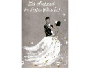 ABC Hochzeitskarte Brautpaar, Papierformat: 11 x 17 cm