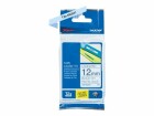 Brother Schriftbandkassette P-touch TZE-MQE31 schwarz/Pastel Blau laminiert