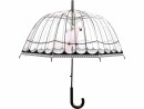 Esschert Design Schirm Vogelkäfig Rosa/Schwarz/Transparent, Schirmtyp