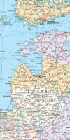 KÜMMERLY+FREY Planokarte Europa 100x126cm 325994156 politisch 1:4,5 Mio.