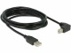 DeLock Delock USB2.0-Kabel A-B: 3m, USB-B Anschluss 90ø