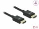 DeLock Kabel 8K 60Hz HDMI - HDMI, 2 m