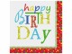 Papstar Papierservietten Happy birthday 33 cm x 33 cm