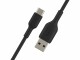 Image 1 BELKIN USB-C/USB-A CABLE PVC 15CM BLACK