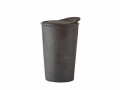 Villa Collection Thermobecher Stoneware 300 ml, Schwarz, Material: Steingut