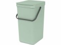 Brabantia Recyclingbehälter Sort & Go 16 l, Hellgrün, Material