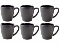 Bitz Kaffeetasse 190 ml, 6 Stück, Schwarz/Dunkelblau, Material