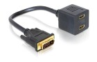 DeLock 2-Port Signalsplitter DVI-D - HDMI, Anzahl Ports: 2