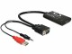 DeLock Konverter VGA - HDMI, Kabeltyp: Konverter, Videoanschluss