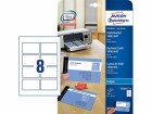 Avery Zweckform Visitenkarten-Etiketten Inkjet 85 x 54 mm 200 Stück
