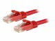 StarTech.com - 15m CAT6 Ethernet Cable, 10 Gigabit Snagless RJ45 650MHz 100W PoE Patch Cord, CAT 6 10GbE UTP Network Cable w/Strain Relief, Red, Fluke Tested/Wiring is UL Certified/TIA - Category 6 - 24AWG (N6PATC15MRD)