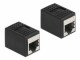 Bild 2 DeLock Kupplung RJ45 - RJ45, Cat.6A, Schwarz 1 Stück