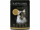 Cat's Love Nassfutter Senior Ente 12 x 85 g, Tierbedürfnis