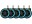 LC-Power Rollen LC-CASTERS-DRIFT 5er Set Hellblau, Detailfarbe: Hellblau