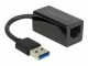 DeLock Netzwerk-Adapter USB-A - RJ45 1Gbps, Schwarz