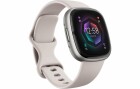 Fitbit Sense 2 Smartwatch, lunar white/platinum