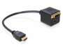 DeLock 2-Port Signalsplitter HDMI - DVI-D/HDMI, Anzahl Ports: 2