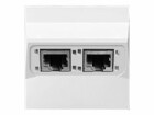 ABB Sidus Netzwerkdose 2x RJ45, E-Typ ungeschirmt, Detailfarbe
