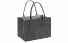 Glorex Tasche Filz Anthrazit/Grau, Breite: 38 cm, Detailfarbe