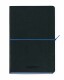 AURORA    Notizbuch Softcover         A5 - 2396TESB  schwarz/blau, liniert   192 S.