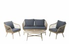 COCON Loungeset Bissone, Beige/Grau, 4 Sitzplätze, Material