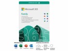 Microsoft 365 Family, Abonnement 1 Jahr, ESD (Download), 6 Benutzer / 5 Geräte, Multi-language, Mac/Win