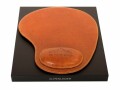 Alpenleder Mausmatte Salem Cognac, Detailfarbe: Hellbraun, Form: Oval