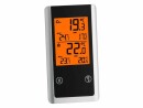 TFA Dostmann Funk-Thermometer JOKER, Detailfarbe: Silber, Schwarz