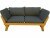Image 0 Contini 2er Sofa mit Kissen, Anthrazit/Eucalyptus, Material: Holz