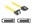 Bild 0 DeLock SATA2-Kabel gelb, gewinkelt, Clip, 30 cm, Datenanschluss