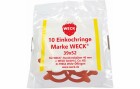 Weck Gummidichtring Ø 4 cm 10 Stück, Rot, Bewusste