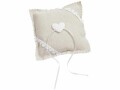 HobbyFun Hochzeitsaccessoire Ringkissen 14 cm, Creme