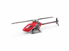 OMPHobby Helikopter M1 EVO Flybarless, 3D, Rot BNF, Antriebsart