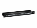 equip 19" Patchpanel: 24 Port, 1HE, RJ45, schwarz, Cat