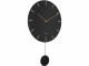 KARLSSON Wanduhr Impressive Pendulum Ø 47 cm, Schwarz, Form