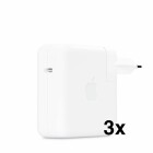 Apple 61W USB-C Power Adapter (Netzteil), (13" MacBook Pro) BULK 3er - Pack