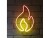 Bild 0 Vegas Lights LED Dekolicht Neonschild Flamme 22 x 30 cm