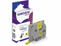 WECARE Band, laminiert schwarz/gelb