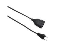 Schönenberger - Power extension cable - T11 (F) to T11 (M) - 2 m - black